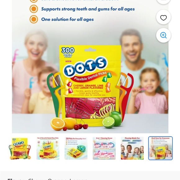 Dental Floss Picks Flavored Dots or Razzles - Picture 12 of 14